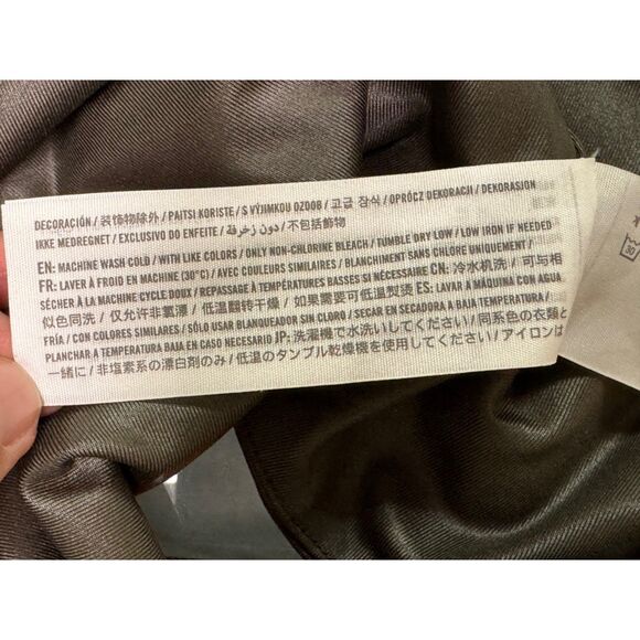 ABERCROMBIE & FITCH Sheen V-Neck Racerback Tank, Olive Green, Sz XS - Picture 4 of 6